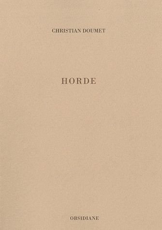 HORDE (FEUDATAIRE DE BERZE) - NOUVELLE EDITION REVUE