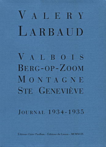 VALOIS BERG-OP-ZOOM. MONTAGNE STE GENEVIEVE - JOURNAL 1934-1935