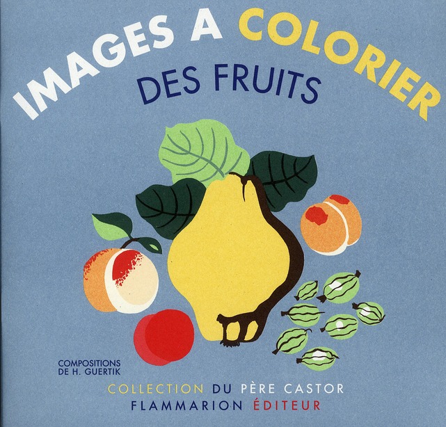 IMAGES A COLORIER : DES FRUITS