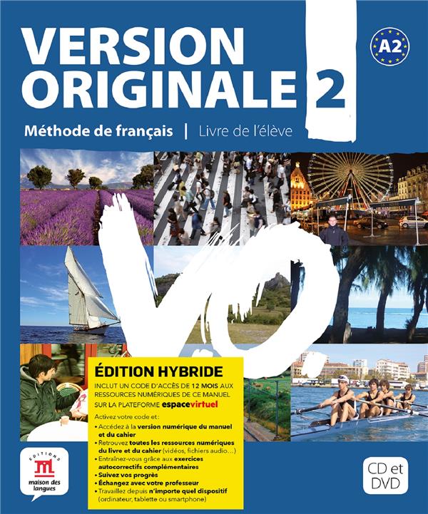 VERSION ORIGINALE 2 - LIVRE DE L'ELEVE - ED. HYBRIDE