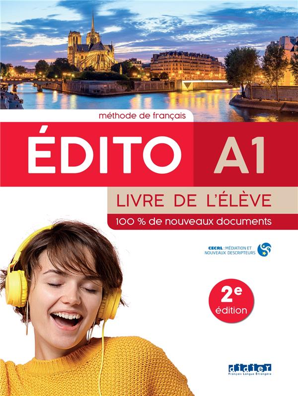 EDITO A1 - 2E EDITION: LIVRE DE L'ELEVE + DIDIERFLE.APP SANTILLANA