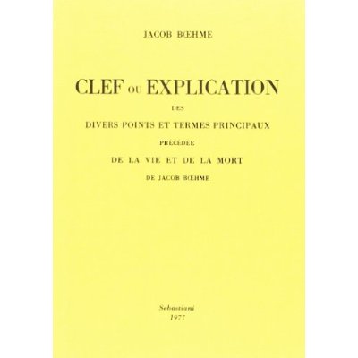 CLEF OU EXPLICATION DES DIVERS POINTS ET TERMES PRINCIPAUX. DE LA VIE ET DE LA MORT
