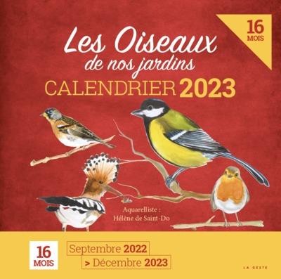 CALENDRIER 2023 - LES OISEAUX DE NOS JARDINS