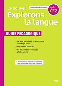 LE NOUVEL EXPLORONS LA LANGUE CE2 - GUIDE PEDAGOGIQUE 2020