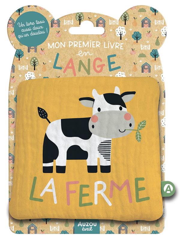 Mon premier livre tissu en lange - la ferme