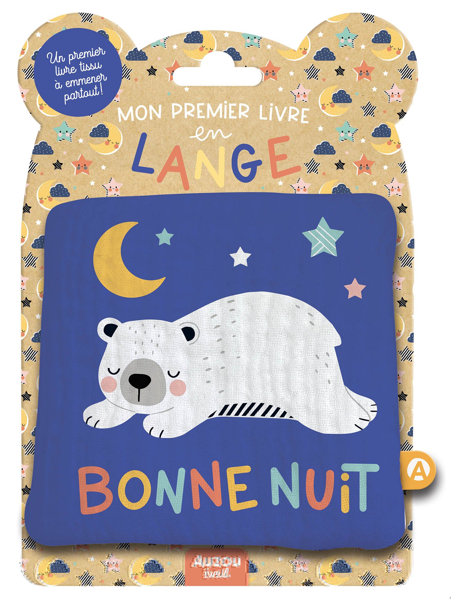 Mon premier livre tissu en lange - bonne nuit