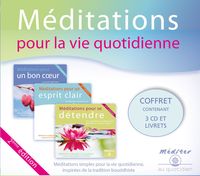 COFFRET MEDITATIONS POUR LA VIE QUOTIDIENNE - COFFRET 3 CD - MEDITATIONS SIMPLES POUR LA VIE AU QUOT