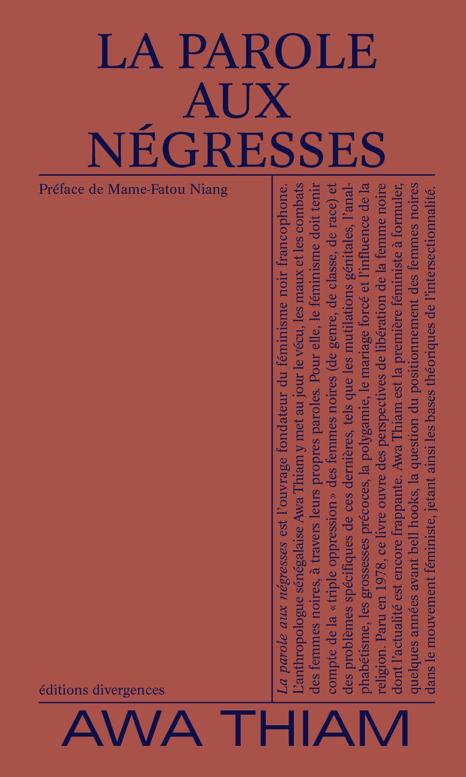 La parole aux negresses