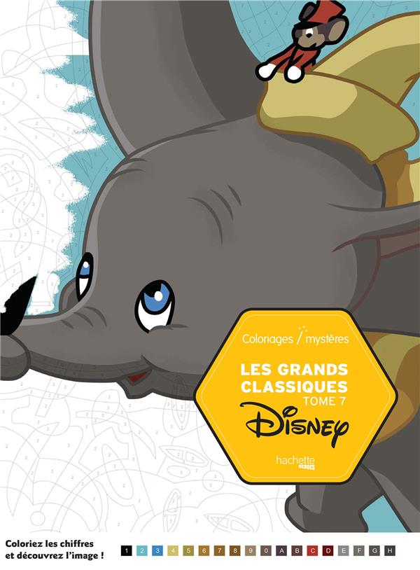 Coloriages mystères tome 5 Les grands classiques Disney Hachette chez  Rougier & Plé