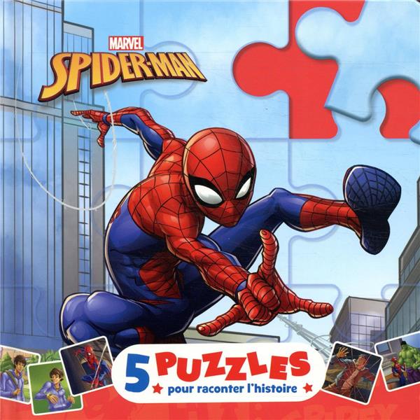SPIDER-MAN - Mon Petit Livre Puzzle - 5 puzzles 9 pièces - Marvel