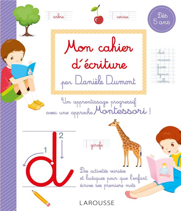 Cahiers d'écriture Montessori