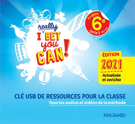 I REALLY YOU CAN! ANGLAIS 6E (2021) - CLE USB DE DOCUMENTS AUDIO VIDEO CLASSE | librairie autres rivages