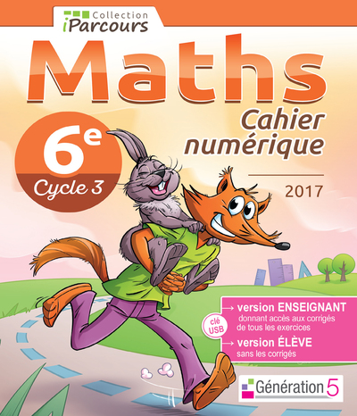 Cahier numérique iParcours Maths 6e (éd. 2019)