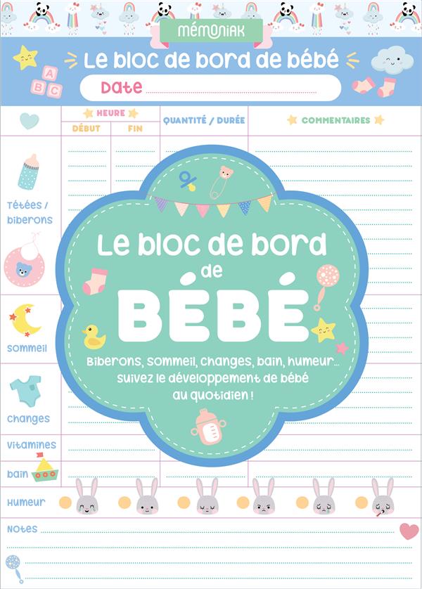 Le Bloc De Bord De Bebe Memoniak 21 Le Jardin Des Lettres