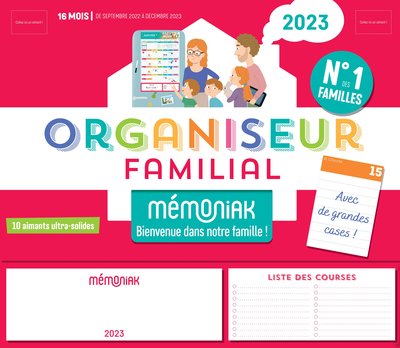 Organisateur familial Mensuel en Français - Tutete