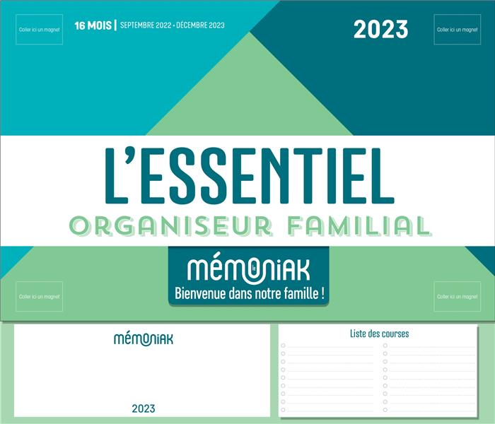 Le bloc organiseur familial Mémoniak 2022-2023