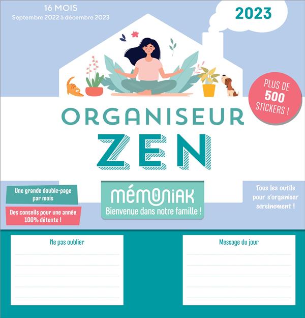 LE BLOC MENSUEL ORGANISEUR FAMILIAL MEMONIAK, CALENDRIER (SEPT. 2022- DEC  2023)