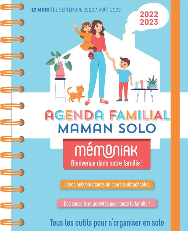 AGENDA FAMILIAL MEMONIAK POCKET, SEPT. 2022- DEC 2023