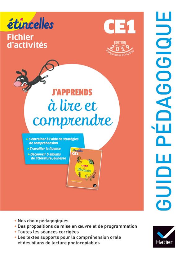 Etincelles Francais Ce1 Ed 19 J Apprends A Lire Et Comprendre Guide Pedagogique Les Librairies